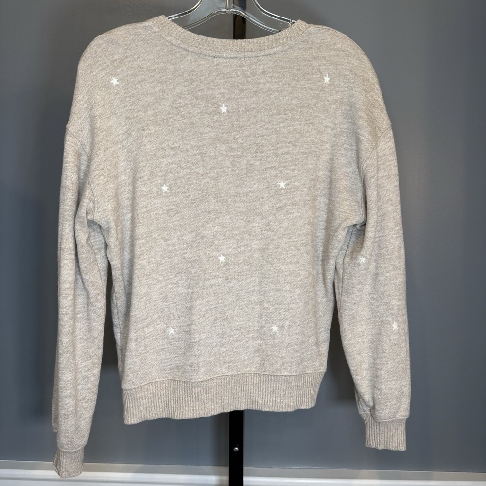 Rails Pullover Womens X Small Ramona Embroidered Stars Sweatshirt‎ Heather Brown - Picture 9 of 9